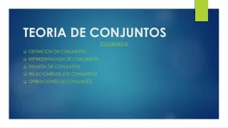 teoria de conjuntos
