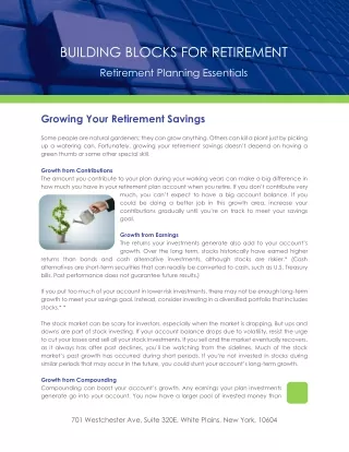 Growing Your Retirement Savings