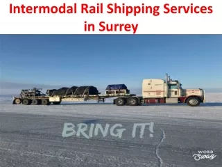 Intermodal Rail Shipping Services in Surrey