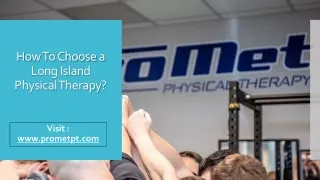 How To Choose a Long Island Physical Therapy?