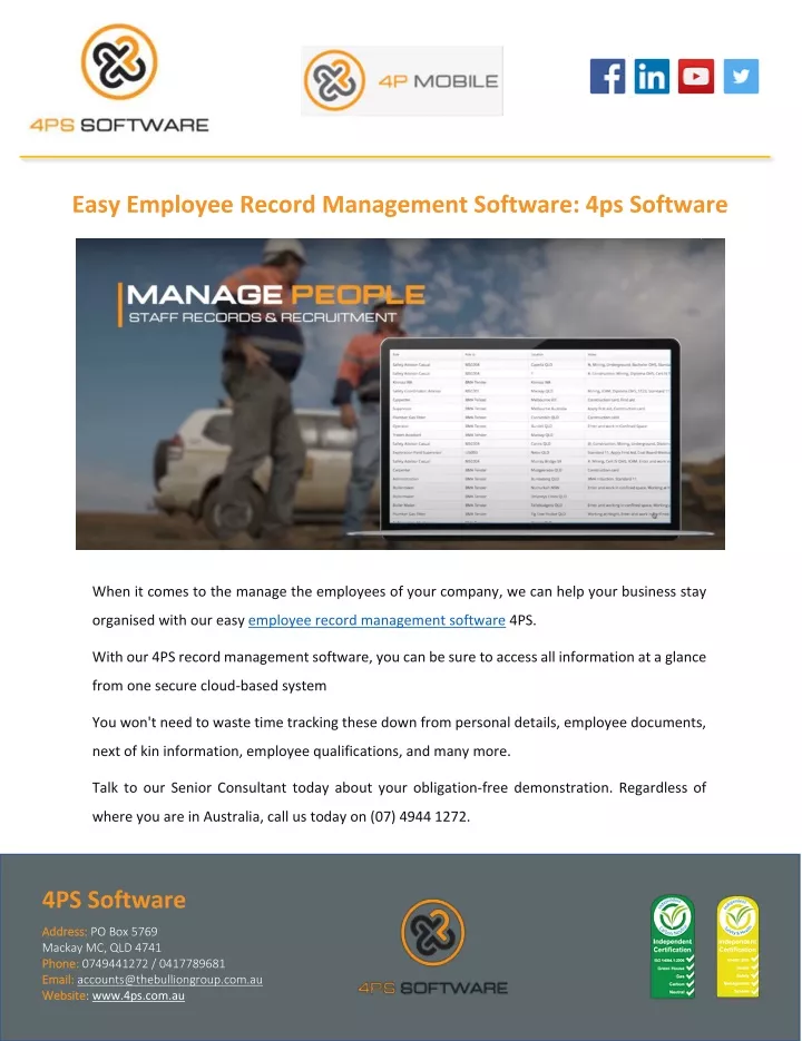 easy employee record management software