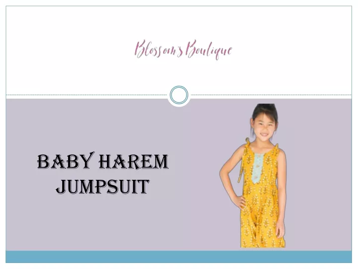 baby harem jumpsuit