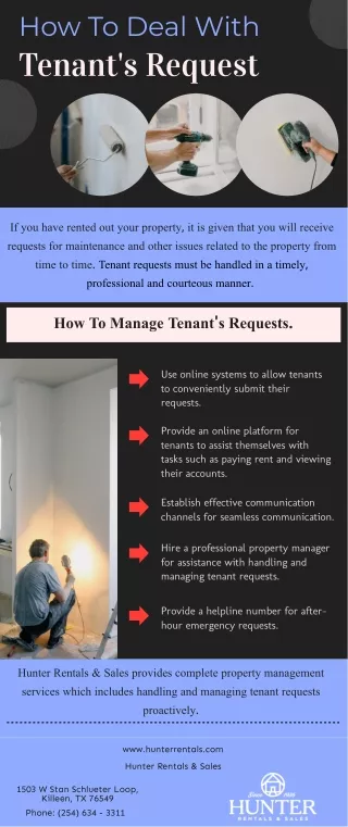 how to deal with tenant s request