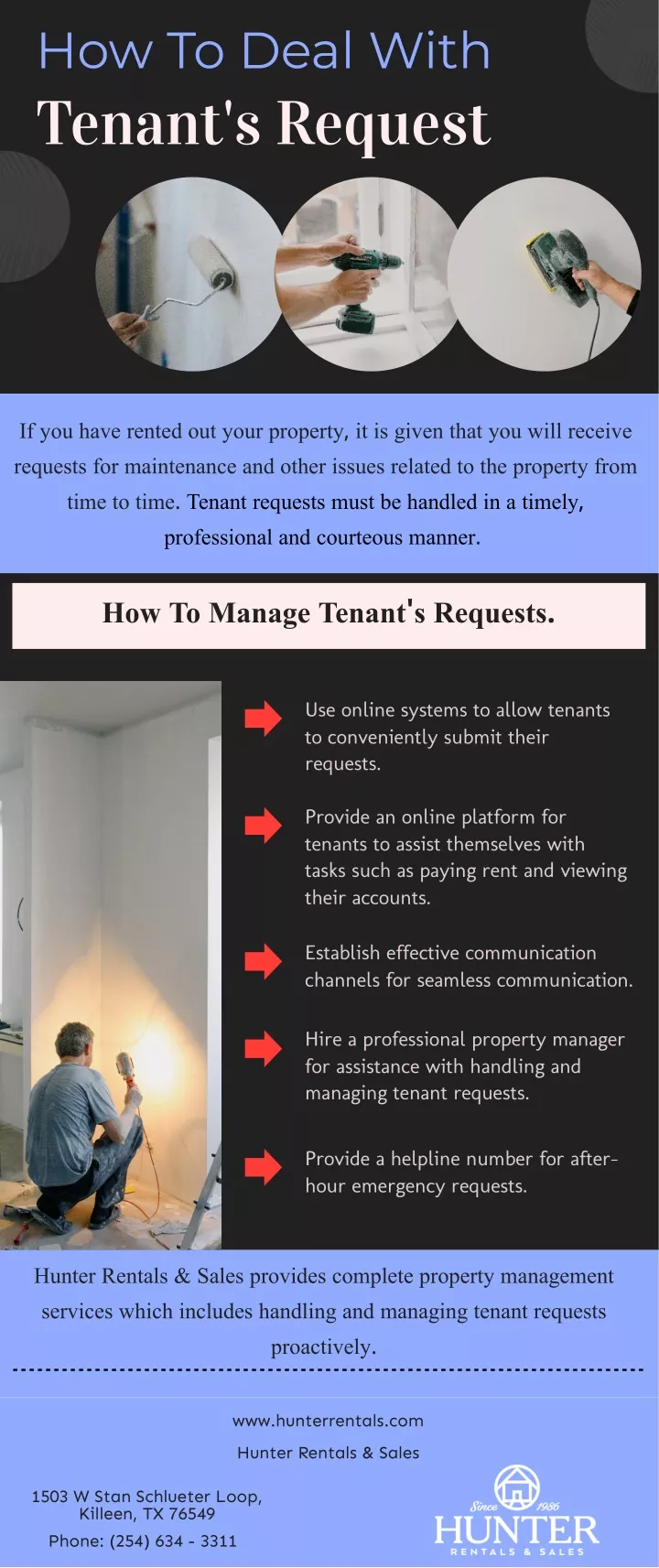 how to deal with tenant s request