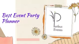 Select The Best Event Party Planner