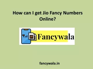 How can I get Jio Fancy Numbers Online