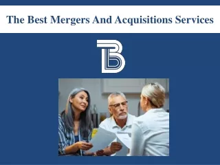 The Best Mergers And Acquisitions Services