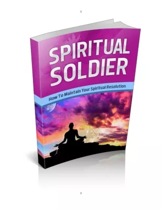 The Ten Reasons Tourists Love Spiritual Soldier.