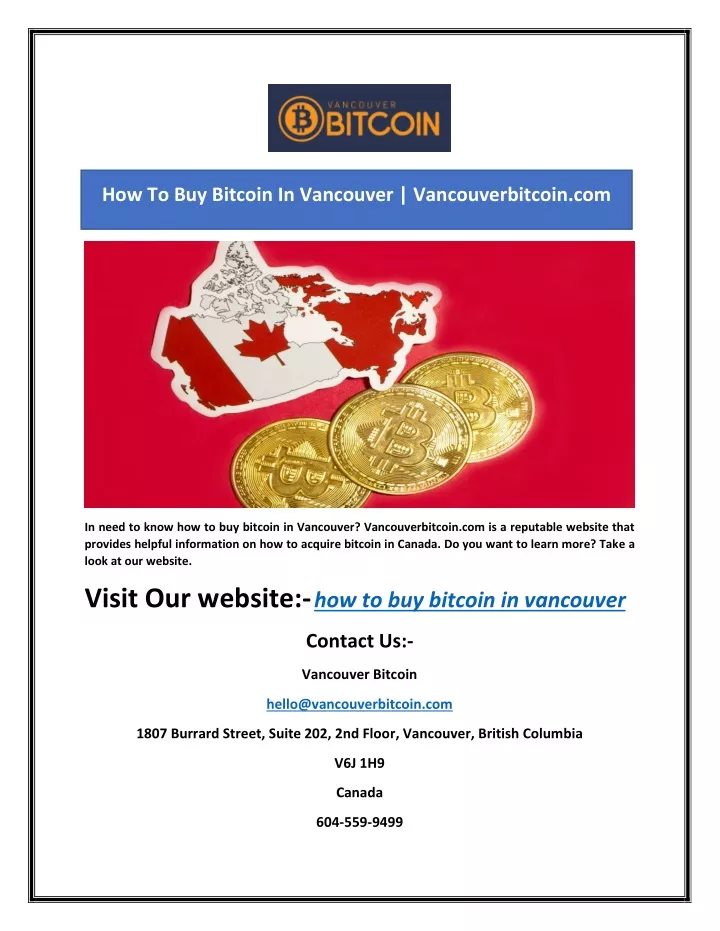 how to buy bitcoin in vancouver vancouverbitcoin