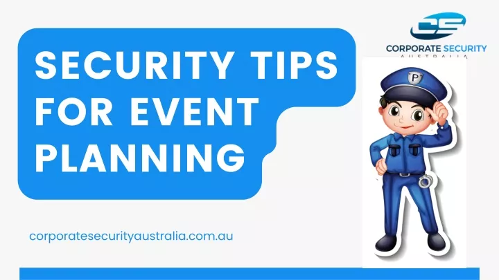 security tips for event planning