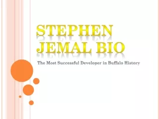 Stephen Jemal - BIO