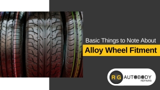 Basic Things to Note About Alloy Wheel Fitment