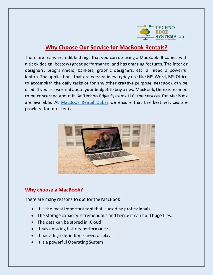 why choose our service for macbook rentals