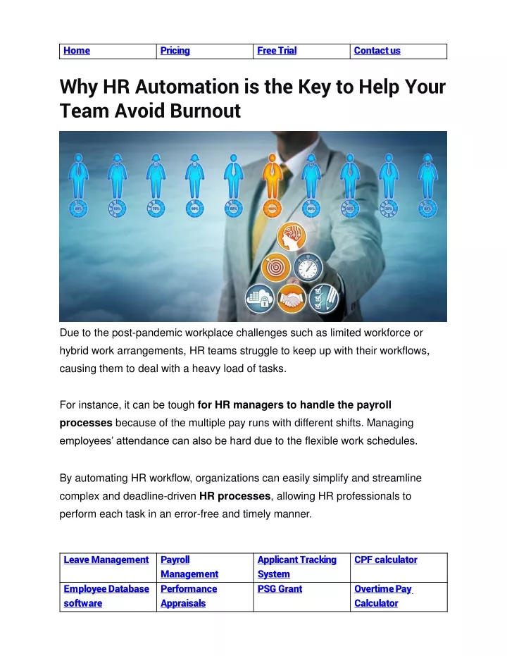 why hr automation is the key to help your team avoid burnout