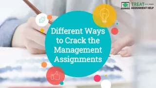 different ways to crack the management assignments