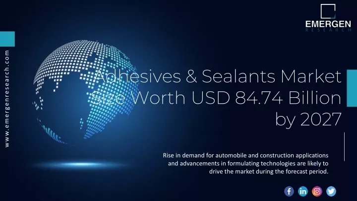 adhesives sealants market size worth