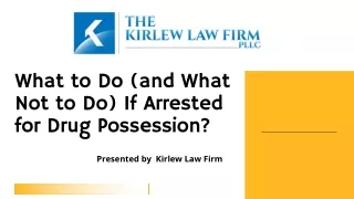 what to do and what not to do if arrested