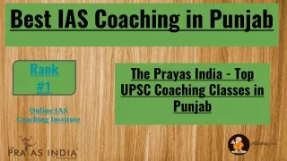 Best IAS Coaching in Punjab