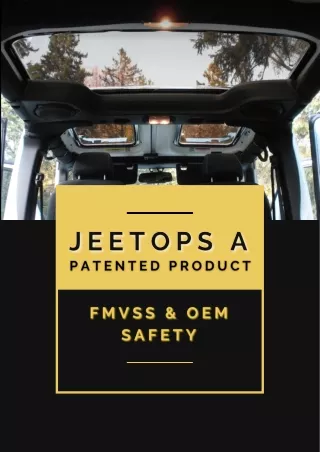 FMVSS & OEM SAFETY OF JEETOPS