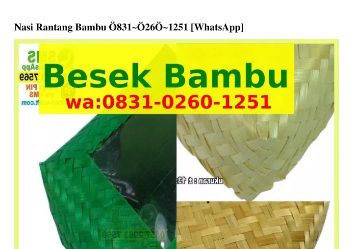 nasi rantang bambu 831 26 1251 whatsapp