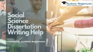social science dissertation writing help