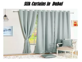 silk curtains in dubai