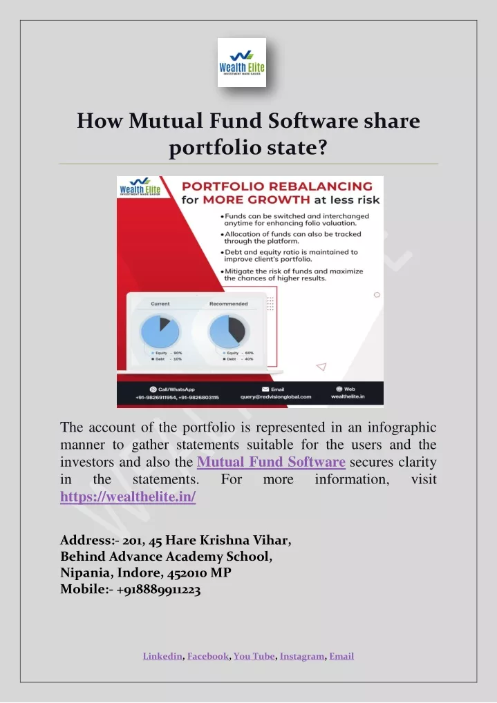 how mutual fund software share portfolio state