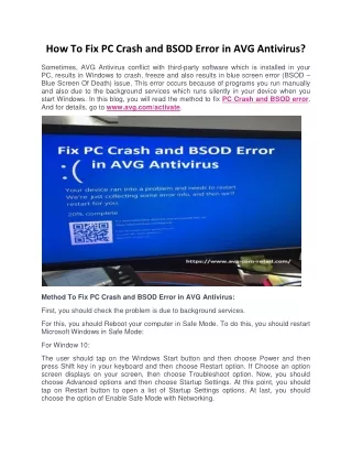 how to fix pc crash and bsod error