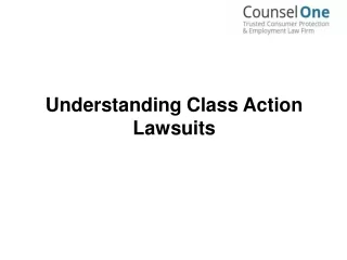Understanding Class Action Lawsuits