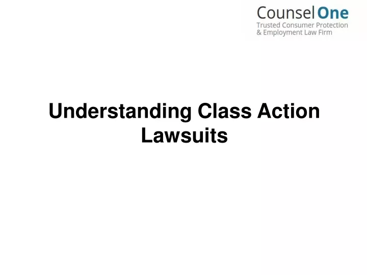 understanding class action lawsuits