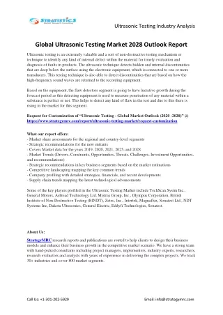 ultrasonic testing industry analysis