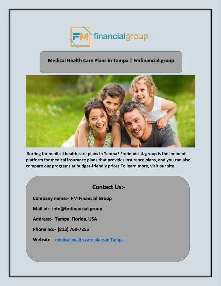 medical health care plans in tampa fmfinancial