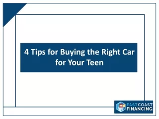 Tips For Buying The Right Car For Your Teen