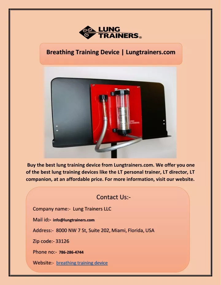 breathing training device lungtrainers com