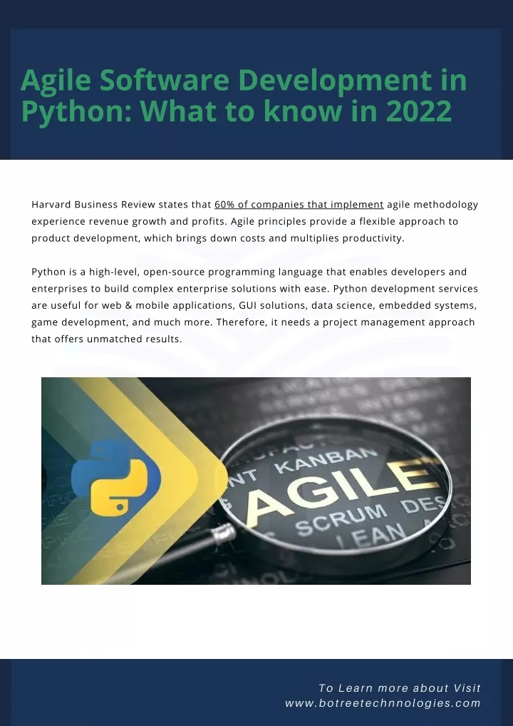 agile software development in python what to know