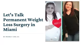 Best Permanent Weight Loss Surgery Miami