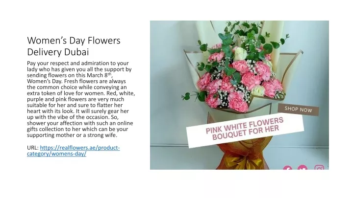 women s day flowers delivery dubai