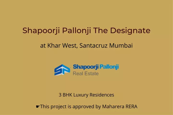 shapoorji pallonji the designate at khar west