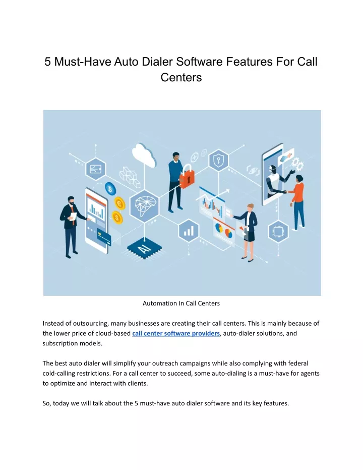 5 must have auto dialer software features