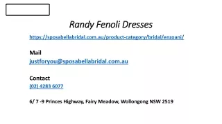 Guide To Choosing A Perfect Colour Randy Fenoli Dresses At An Affordable Price