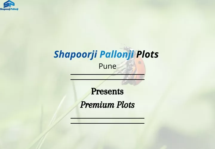 shapoorji pallonji plots pune