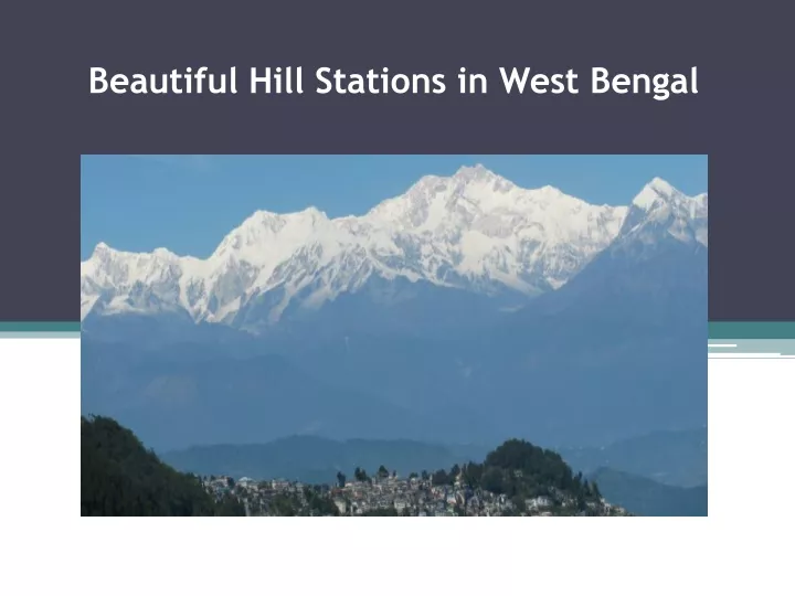 beautiful hill stations in west bengal