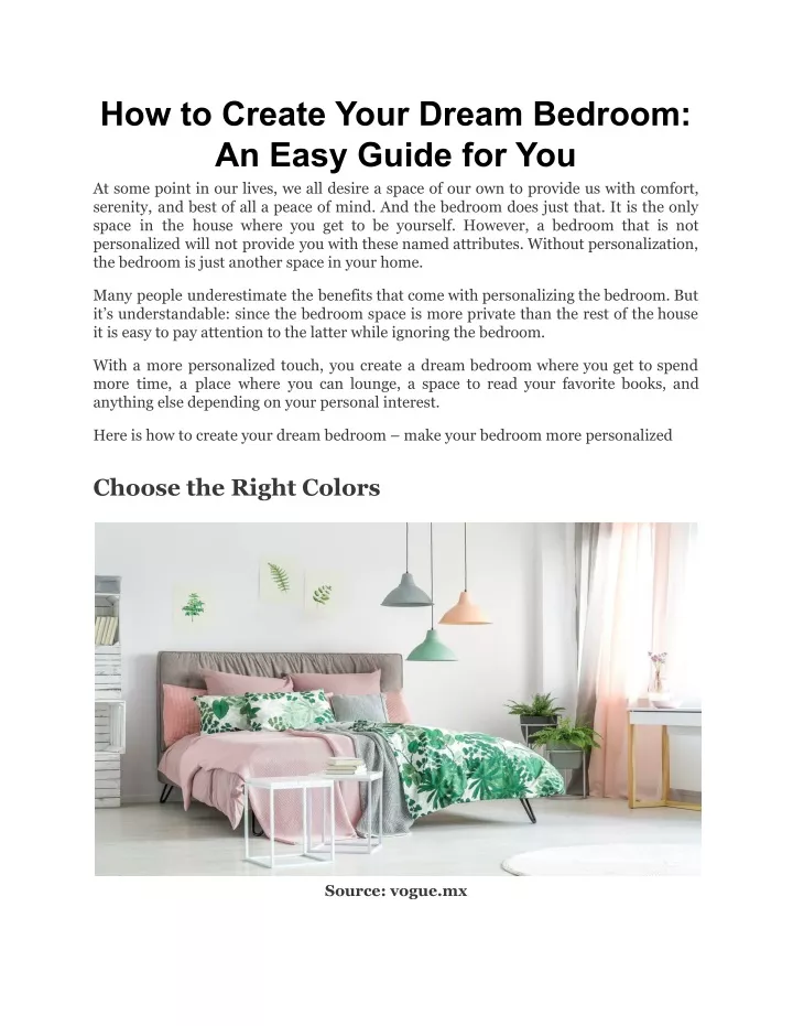 how to create your dream bedroom an easy guide