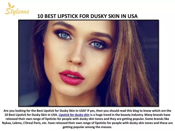 10 best lipstick for dusky skin in usa