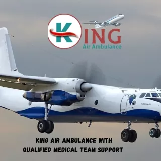 king air ambulance with qualified medical team