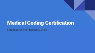 Medical Coding Certification