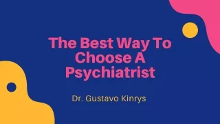 Dr. Gustavo Kinrys | What about psychiatrists who have mental illnesses?