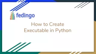 how to create executable in python