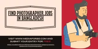 Find Photographer Jobs Bangladesh