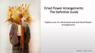 Forever Florals: Dried and Preserved Flowers | Shop East Olivia